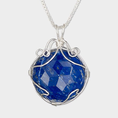 basic wireworking over gemstone drop